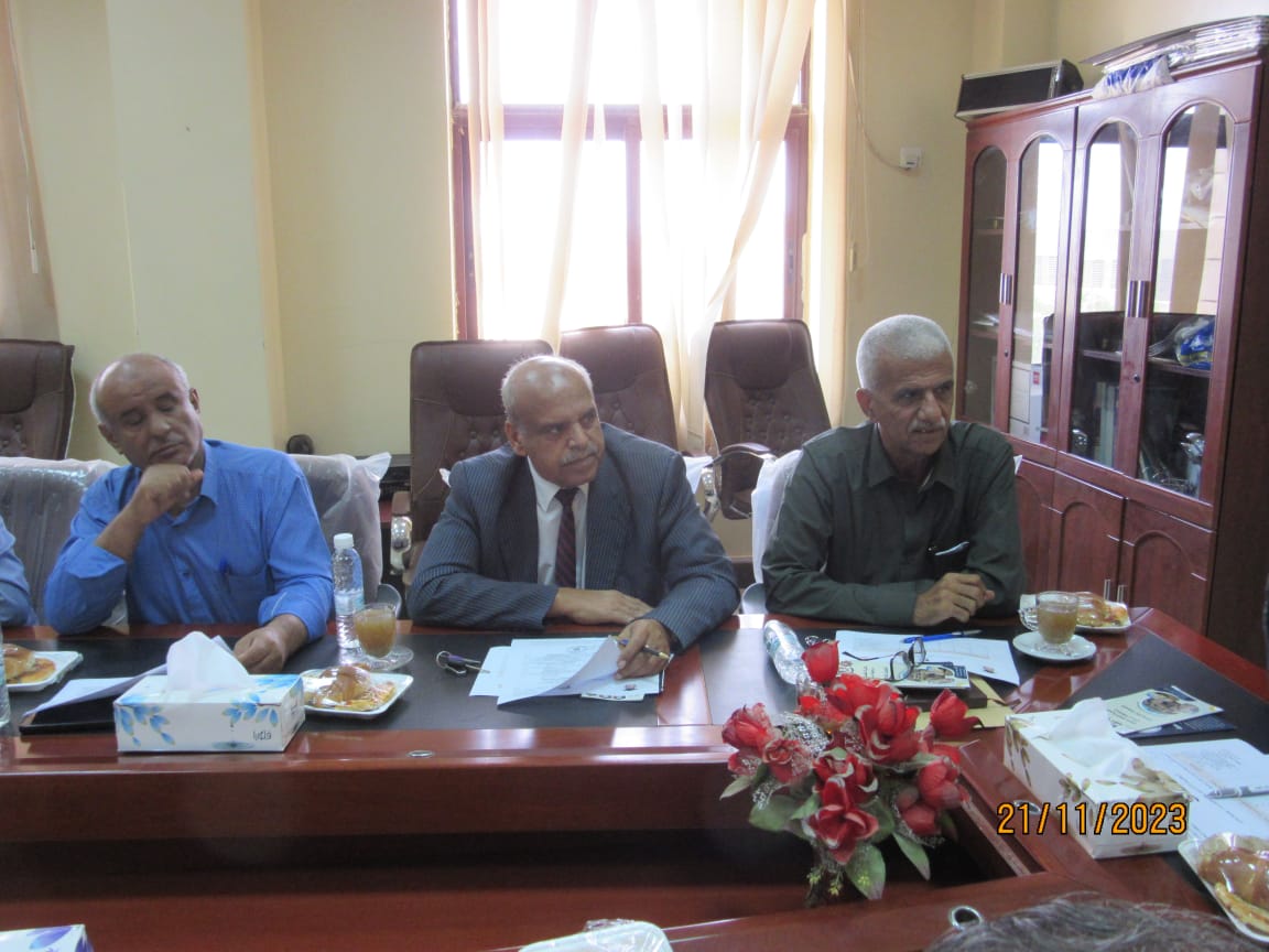 اجتماع اللجنة المنظمة لفعاليات الذكرى ال 45 لتأسيس كلية الهندسة - جامعة عدن